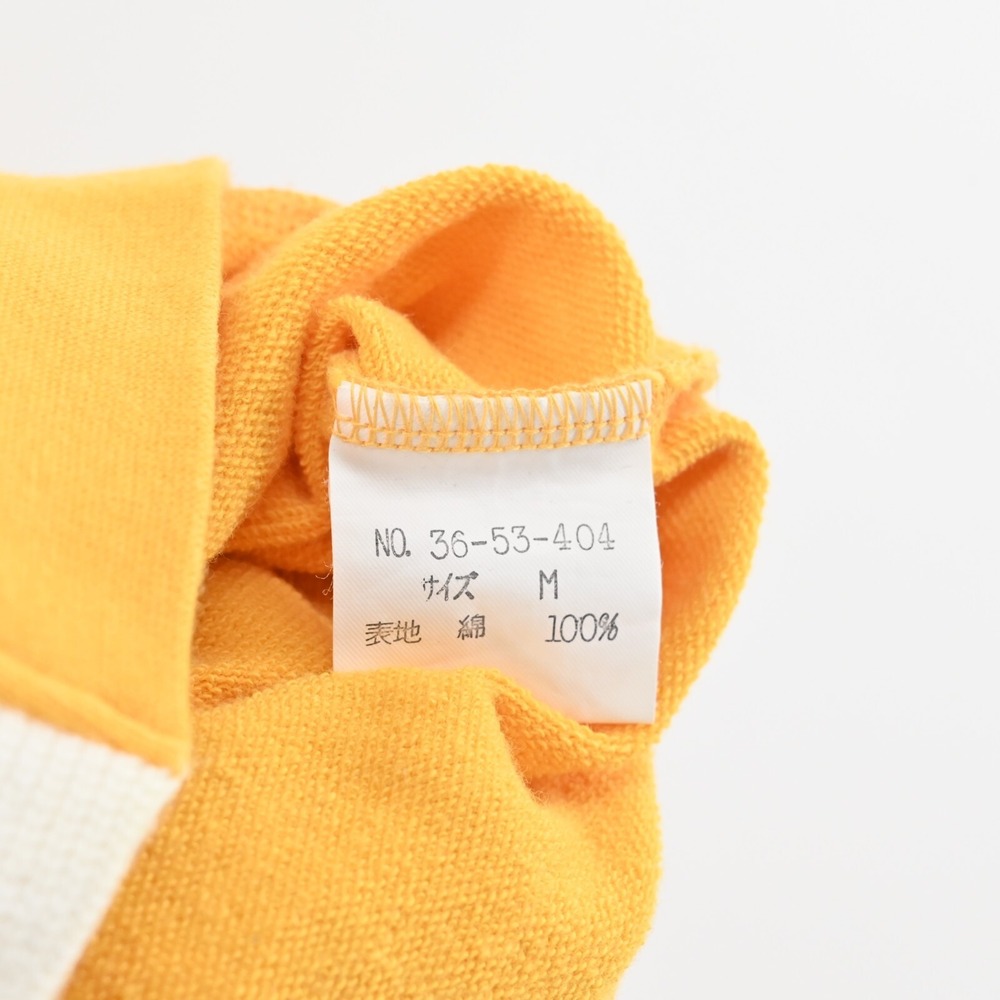 Vtg SPORUTINO Jacket Mens Size M Golf Logo Stripe Zip Yellow Embroidered 70s - Picture 10 of 15